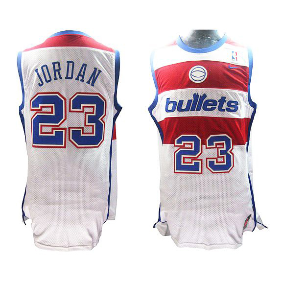 Men's  Washington Wizards #23 Michael Jordan ABA Retro Jersey